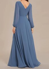 Длинное женское платье EverPretty, синее цена и информация | Платья | kaup24.ee