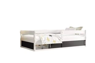 Детская кровать "Capone" с матрацем и ящиками внизу 160x80 см, белая мебельная плита, дерево цена и информация | Детские кровати | kaup24.ee