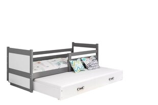 Детская кровать Colbert с матрасом, дополнительной кроватью и выдвижным ящиком 190x80 см, белая мебельная плита, дерево цена и информация | Детские кровати | kaup24.ee