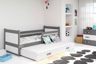 Детская кровать Colbert с матрасом и дополнительной кроватью и выдвижным ящиком, 190x80 см цена и информация | Детские кровати | kaup24.ee