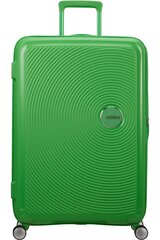 Средний чемодан American Tourister Soundbox Spinner Expandable Grass Green, M цена и информация | Чемоданы, дорожные сумки | kaup24.ee
