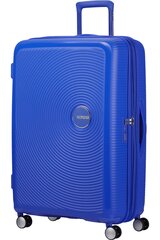 American Tourister средний чемодан Soundbox Spinner Expandable 67см, Cobalt Blue цена и информация | Чемоданы, дорожные сумки | kaup24.ee