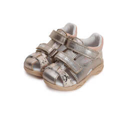 Кожаные сандалии D.D.Step для девочки G064-41911A, серебристые цена и информация | Детские сандали | kaup24.ee