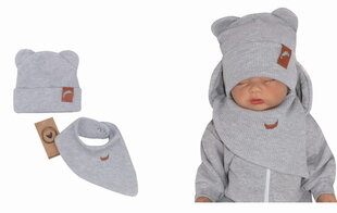Шапка для младенцев Zyzio&Zuzia, серая цена и информация | Шапки, перчатки, шарфики для новорожденных | kaup24.ee