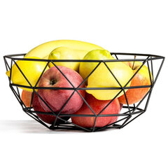 Тарелка для фруктов, 28 см, черная цена и информация | Посуда, тарелки, обеденные сервизы | kaup24.ee