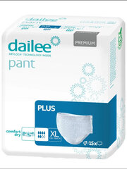 Mähkmed Dailee Pant Premium Plus XL, 15 tk hind ja info | Mähkmed, hügieenisidemed, ühekordsed linad täiskasvanutele | kaup24.ee