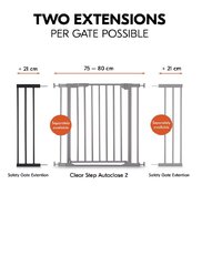 Удлинитель ворот безопасности Hauck, 21 см, белый цвет цена и информация | Товары для безопасности детей дома | kaup24.ee