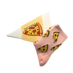 Originaalsed sokid kinkekarbis Slice of Pizza. hind ja info | Lõbusad sokid | kaup24.ee