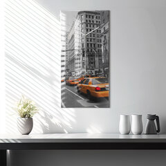 Seinakell Manhattan ja taksod, 30x60 cm hind ja info | Kellad | kaup24.ee