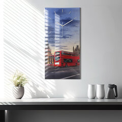 Seinakell Punane Londoni buss, 30x60 cm цена и информация | Часы | kaup24.ee