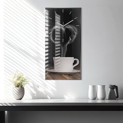 Seinakell Tass kuuma kohvi, 30x60 cm hind ja info | Kellad | kaup24.ee