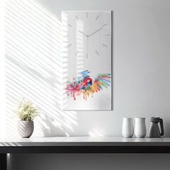 Seinakell Värvikas punane papagoi, 30x60 cm цена и информация | Часы | kaup24.ee