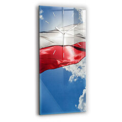 Seinakell Poola lipp taeva vastu, 30x60 cm цена и информация | Часы | kaup24.ee