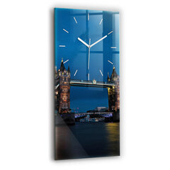 Seinakell Torni sild London öösel, 30x60 cm цена и информация | Часы | kaup24.ee