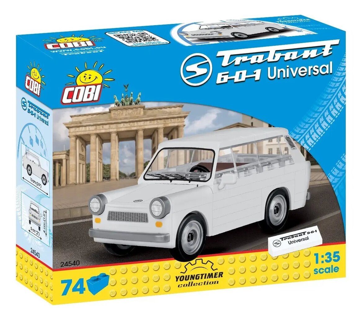 Konstruktorid Cobi Trabant 601 Universal, 70 d. цена и информация | Klotsid ja konstruktorid | kaup24.ee