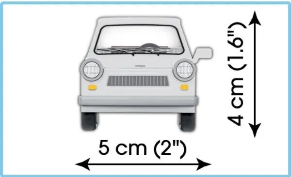 Konstruktorid Cobi Trabant 601 Universal, 70 d. цена и информация | Klotsid ja konstruktorid | kaup24.ee