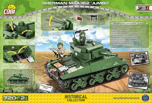 Konstruktor Cobi HC II maailmasõda Sherman M4AE2 Jumbo 2joon.2550, 720 d. hind ja info | Klotsid ja konstruktorid | kaup24.ee