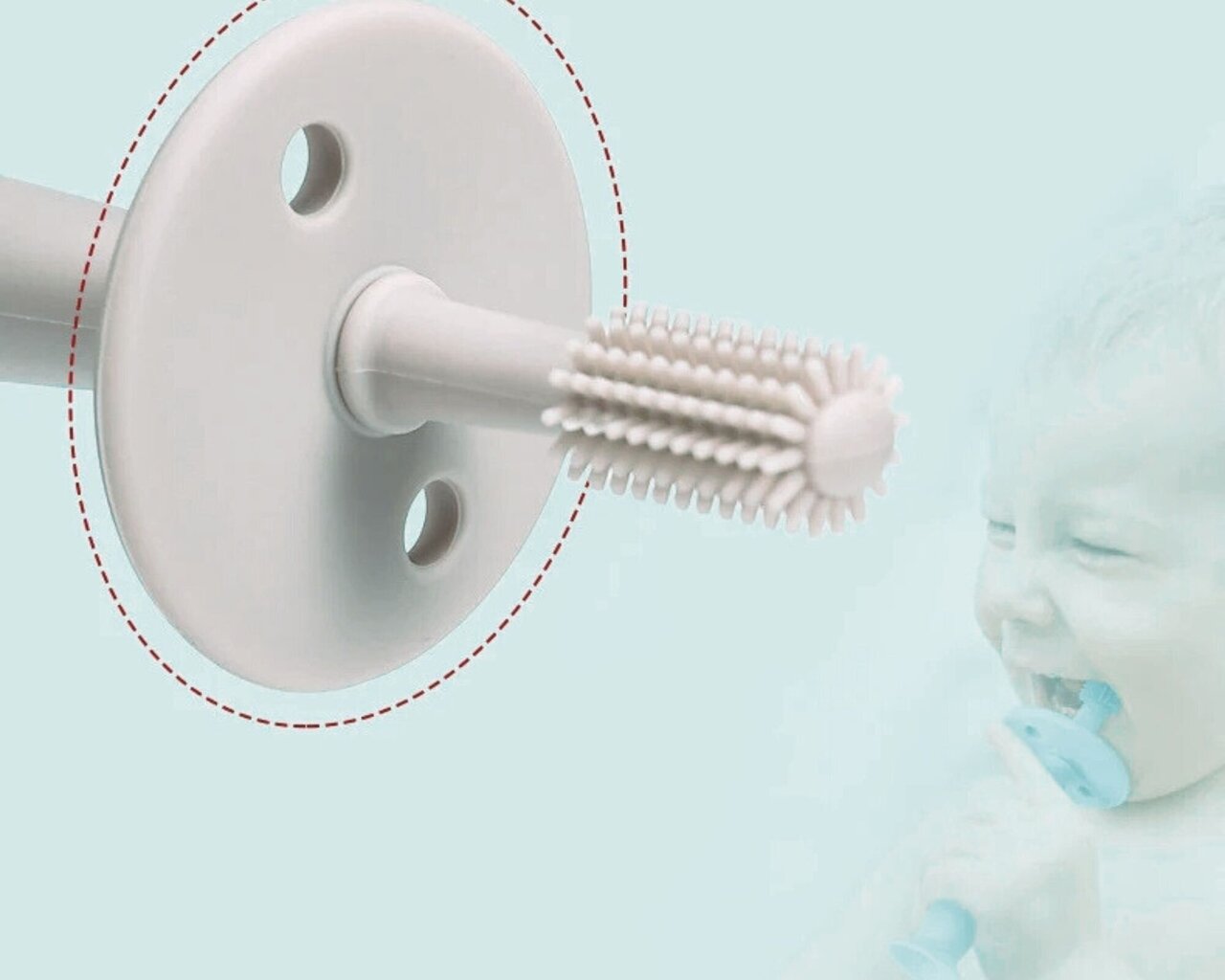 Beebi hambahari-närimislelu 360° 2in1, 6-24 kuud hind ja info | Imikute mänguasjad | kaup24.ee
