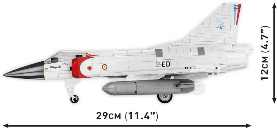 Konstruktorid Cobi Bruņotie väed Mirage IIIC 5826, 436 d. цена и информация | Klotsid ja konstruktorid | kaup24.ee