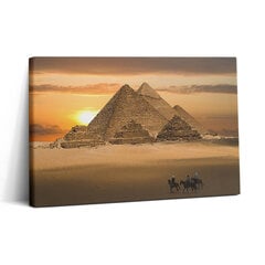 Seinapilt Püramiidid ja päikeseloojang цена и информация | Картины, живопись | kaup24.ee