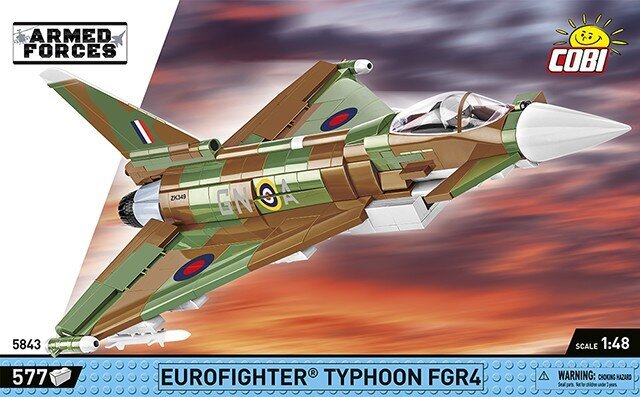 Konstruktor Cobi Klocki Eurofighter Typhoon FGR4, 577 цена и информация | Klotsid ja konstruktorid | kaup24.ee