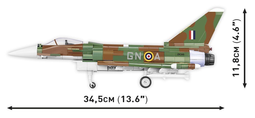 Konstruktor Cobi Klocki Eurofighter Typhoon FGR4, 577 цена и информация | Klotsid ja konstruktorid | kaup24.ee