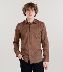 Мужская рубашка Espada, коричневый цена и информация | Мужские рубашки | kaup24.ee