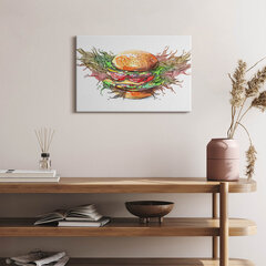 Seinapilt XXL juustuburger цена и информация | Картины, живопись | kaup24.ee