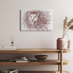 Seinapilt Lõvi kunstiline joonistus hind ja info | Seinapildid | kaup24.ee