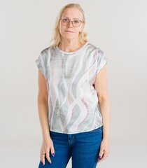 Женская футболка SANI Hailys, зелёный/бежевый цена и информация | Женские футболки | kaup24.ee