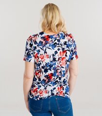 Женская футболка, белый/синий цена и информация | Женские футболки | kaup24.ee
