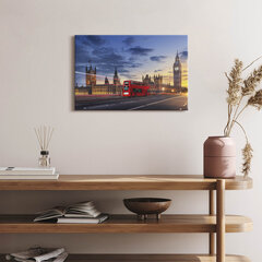 Seinapilt Punane buss Londonis цена и информация | Картины, живопись | kaup24.ee