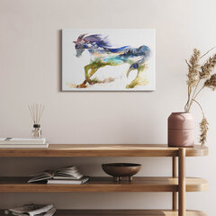 Seinapilt Hobune ja maalitud maastik hind ja info | Seinapildid | kaup24.ee