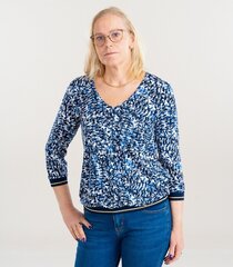 Женская кофта Zabaione, синий/белый цена и информация | Женские блузки, рубашки | kaup24.ee