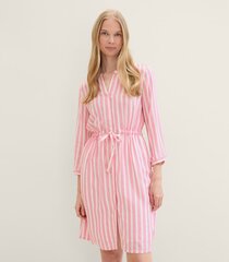 Tom Tailor женское платье 1041204*35245, розовый/белый 4067672632713 цена и информация | Платья | kaup24.ee