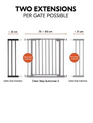 Удлинитель ворот безопасности Hauck, 9 см, черный цвет цена и информация | Товары для безопасности детей дома | kaup24.ee