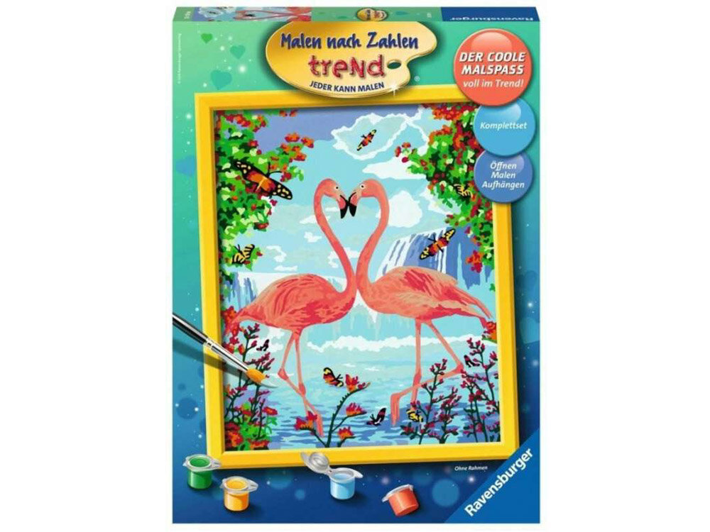 Maalikomplekt Ravensburger Flamingo цена и информация | Maalid numbri järgi | kaup24.ee