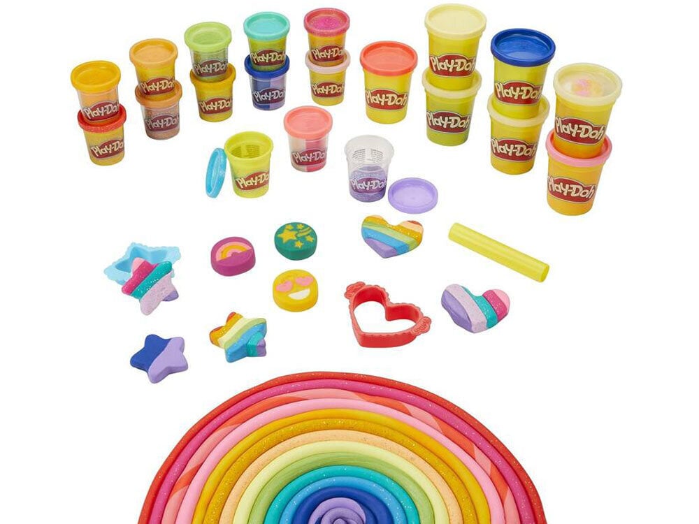 loovkomplekt - play-doh ciastolina rõõmsad värvid hind ja info | Kunstitarbed, voolimise tarvikud | kaup24.ee