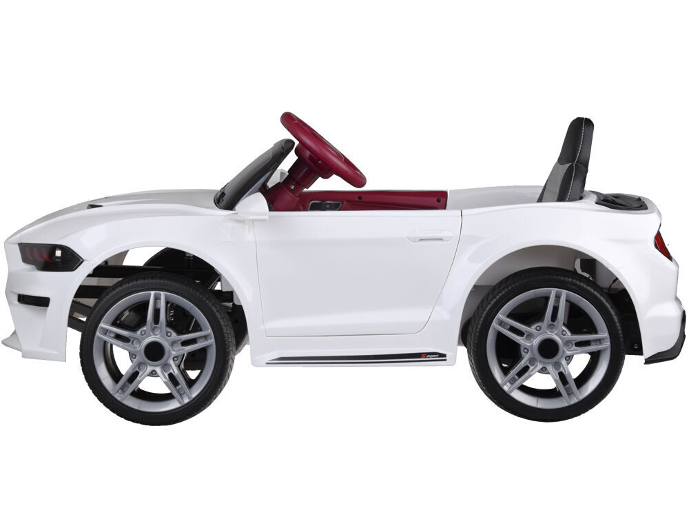 Ühekohaline laste elektriauto Ford Mustang, valge hind ja info | Laste elektriautod | kaup24.ee