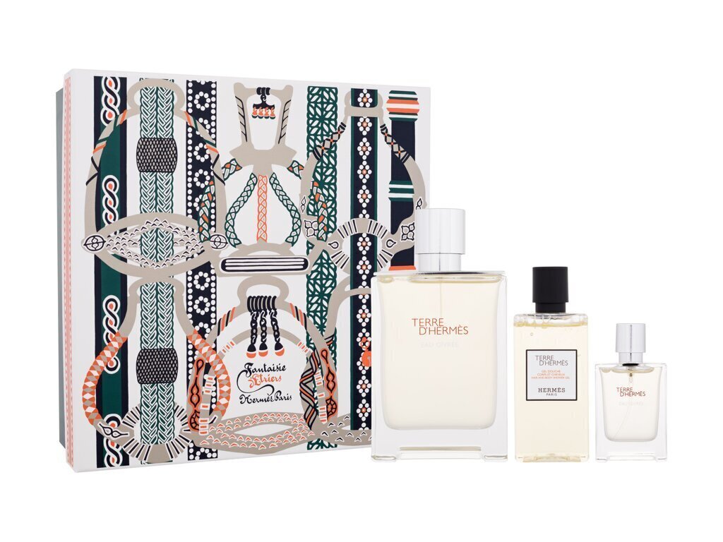 Komplekt Hermes Terre d´Hermes meestele: tualettvesi EDT, 100 ml + tualettvesi EDT, 12,5 ml + habemeajamisjärgne losjoon, 40 ml hind ja info | Meeste parfüümid | kaup24.ee