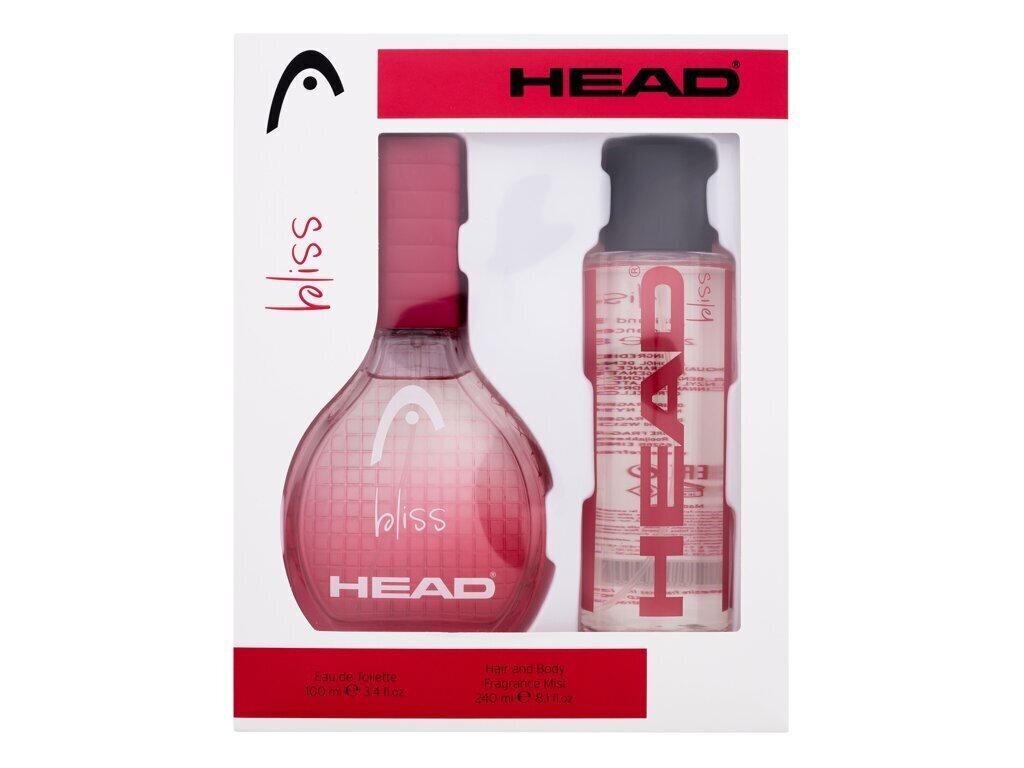 Komplekt HEAD Bliss naistele: tualettvesi EDT, 100 ml + lõhnav juuste ja keha sprei, 240 ml цена и информация | Naiste parfüümid | kaup24.ee