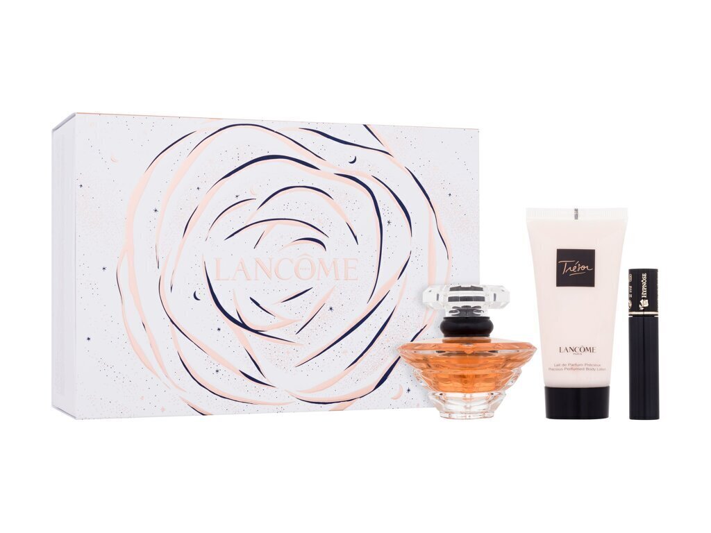 Komplekt Lancôme Tresor naistele: parfüümvesi EDP, 30 ml + kehapiim, 50 ml + mini ripsmetušš, 2 ml цена и информация | Naiste parfüümid | kaup24.ee