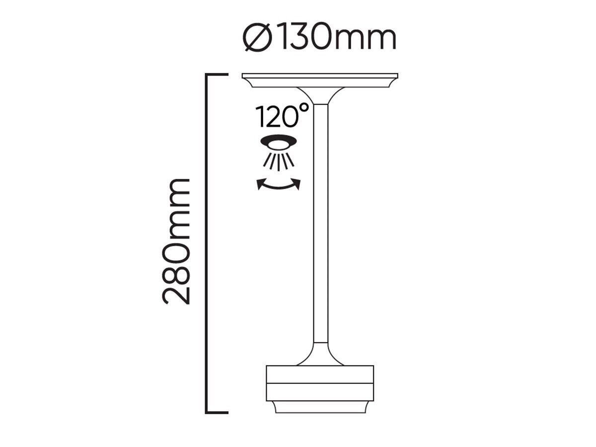 Taaslaetav laualamp Camelia 2,5W 250lm CCT 2700K-6000K must 4Ah USB tüüp C цена и информация | Laualambid | kaup24.ee