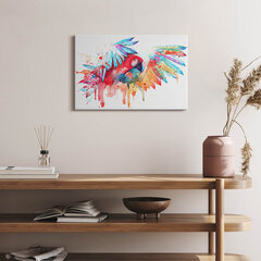 Seinapilt Värviline punane papagoi цена и информация | Картины, живопись | kaup24.ee