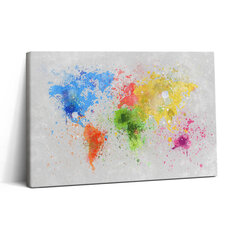 Seinapilt Paberile maalitud maailmakaart hind ja info | Seinapildid | kaup24.ee