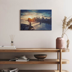 Seinapilt New York Manhattan ja päikeseloojang цена и информация | Картины, живопись | kaup24.ee