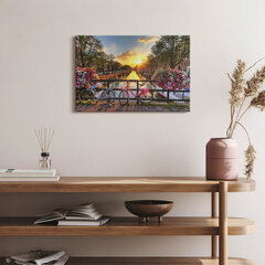 Seinapilt Päikesetõus Amsterdami kohal цена и информация | Картины, живопись | kaup24.ee