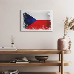 Seinapilt Tšehhi lipp цена и информация | Картины, живопись | kaup24.ee