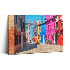 Seinapilt Burano saare värvikas linnaosa hind ja info | Seinapildid | kaup24.ee