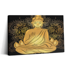 Seinapilt Kuldne Zen Buddha цена и информация | Картины, живопись | kaup24.ee